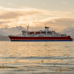 Ship in the Arctic.